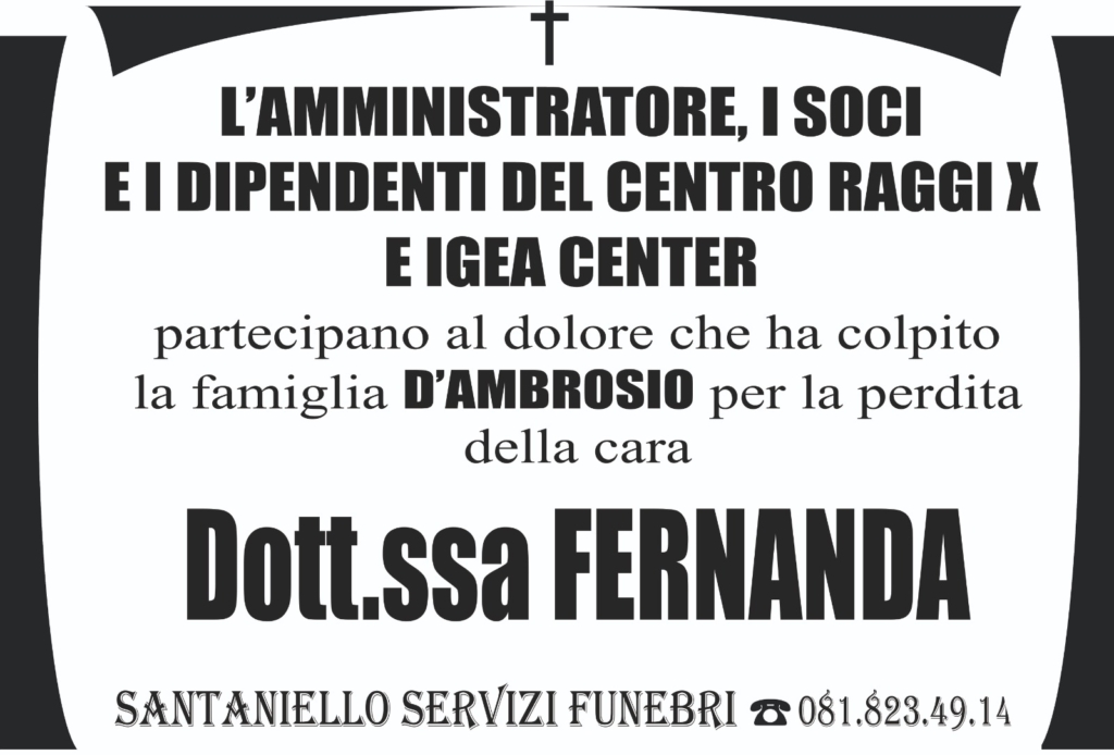 Manifesto funebre